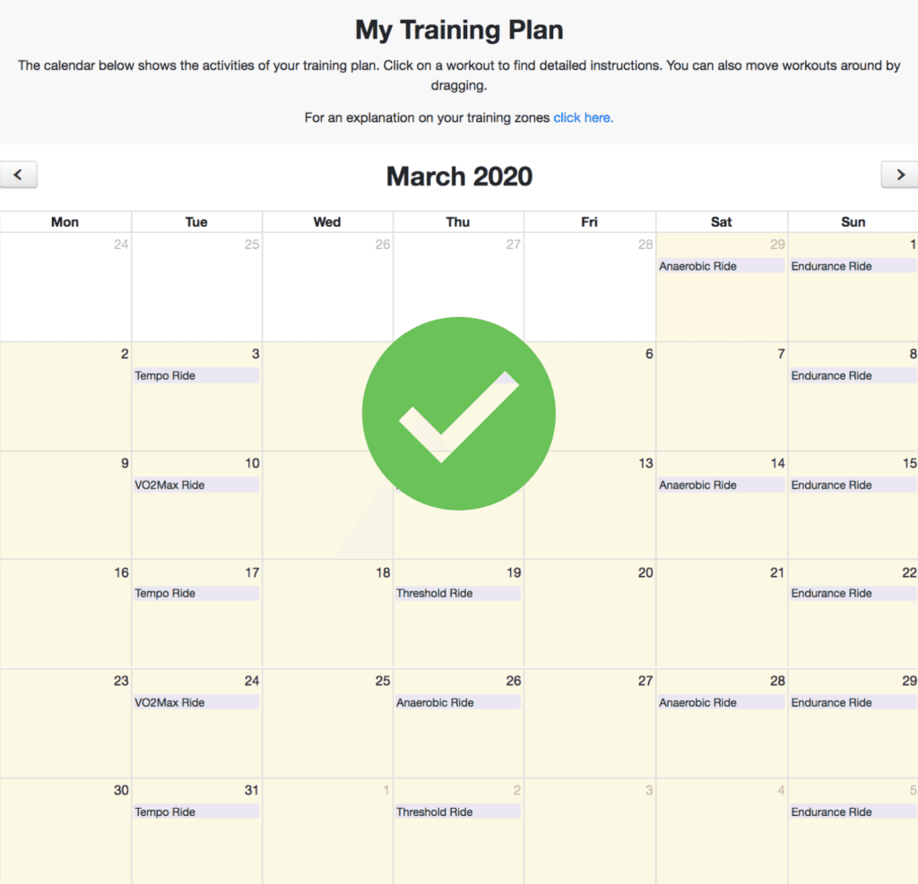 Cycling Training Plan