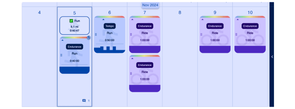 Grant Blog 7 AI Endurance Calendar