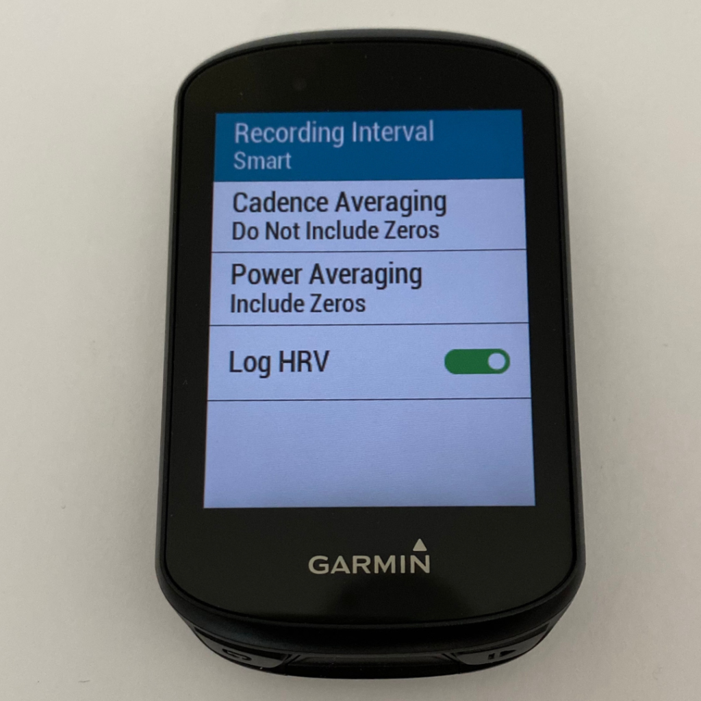 log hrv fenix 5